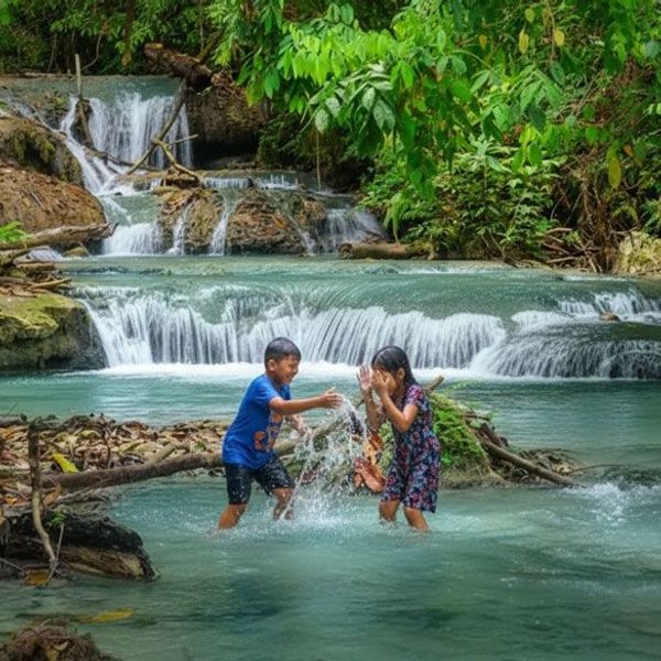 Besuch der Wasserfälle bei Tentena