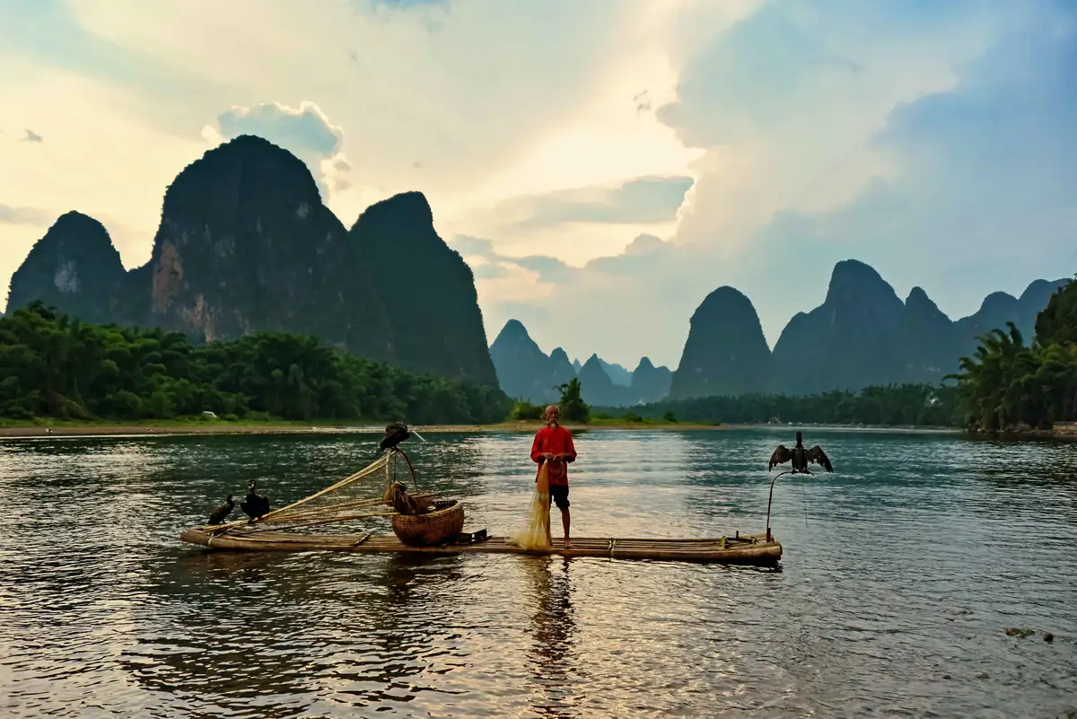 Voyage en Chine - Yangshuo Fisherman