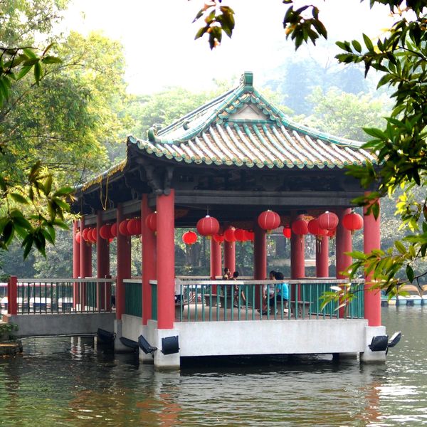 Voyage en Chine - Parc et étang