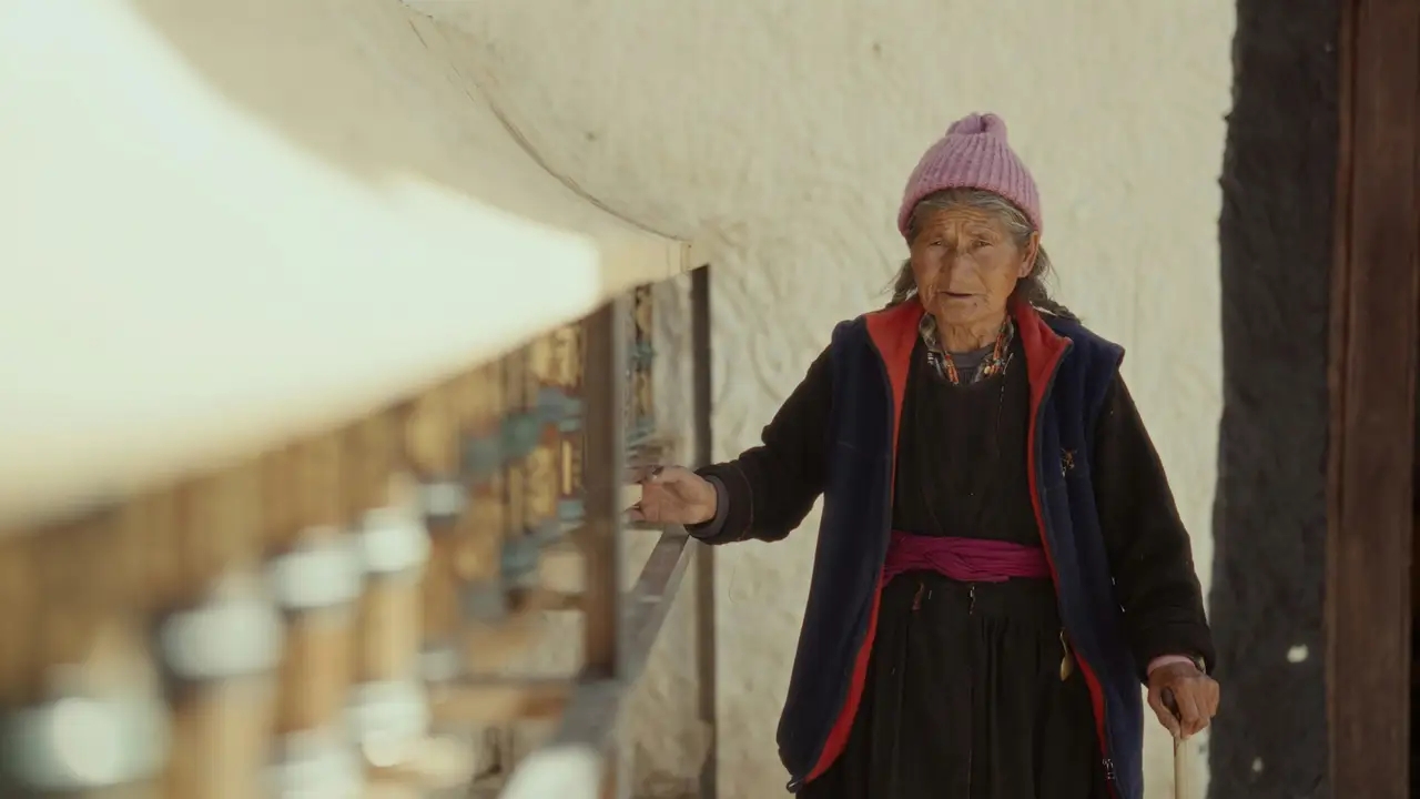 Portrait d'une dame de la région Sikkim