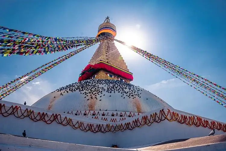 Besichtigung von bodnath stupa in nepal