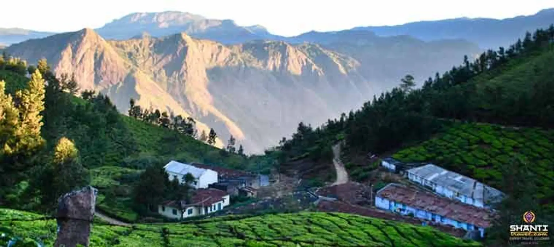Travel in Asia - Mountain view at the Munnar hill station in Kerala, India