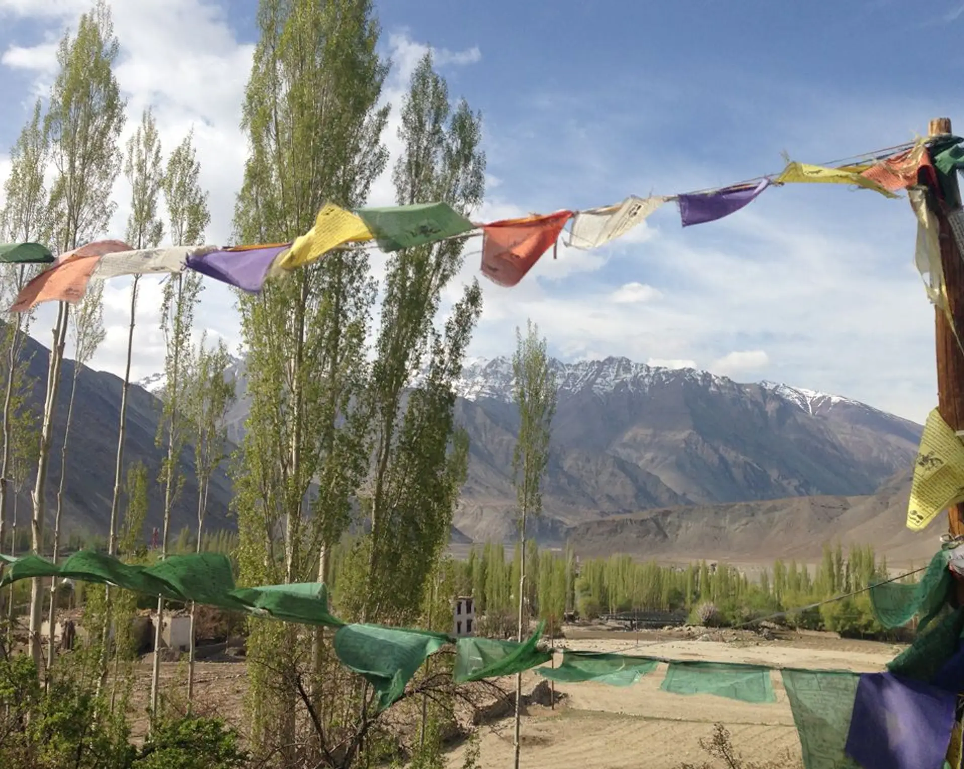 Travel in Asia - A view from the Nimmu House in Ladakh, India