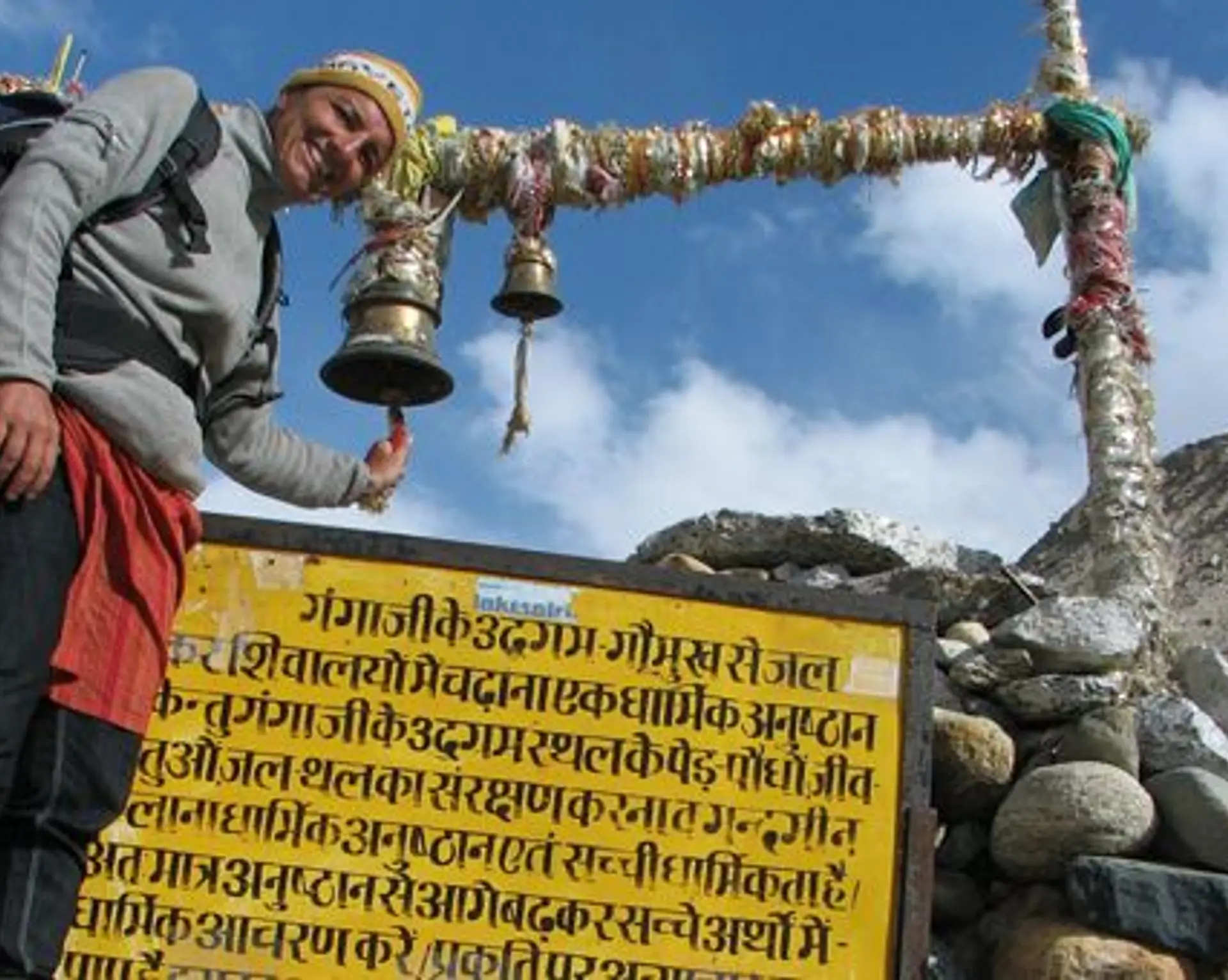 Travel in Asia - A man at Gangotri, the spiritual source of the Ganges River