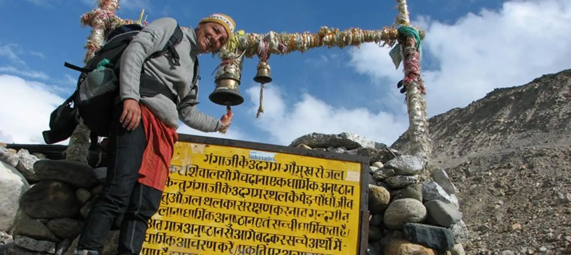 Travel in Asia - A man at Gangotri, the spiritual source of the Ganges River