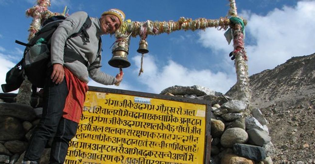 Travel in Asia - A man at Gangotri, the spiritual source of the Ganges River