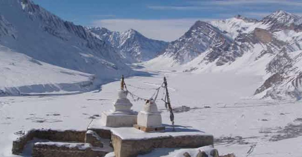 Travel in Asia - The snow-covered Chadar Trek in the Zanskar Valley in Ladakh, India