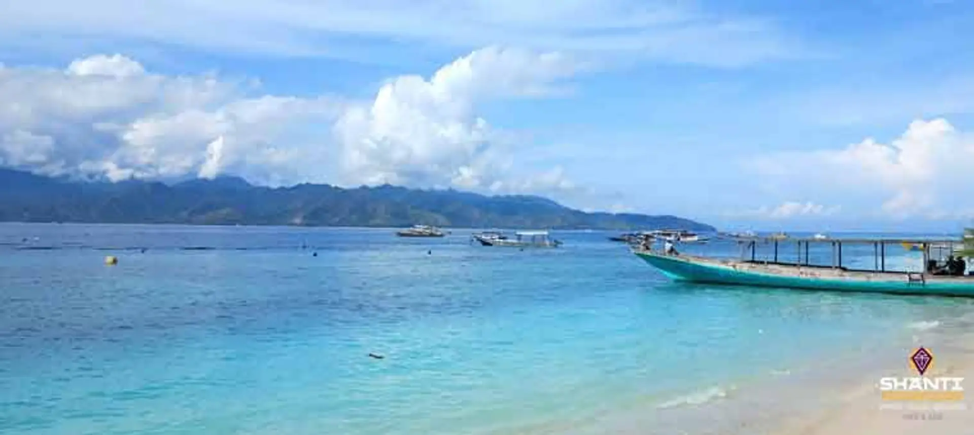 Travel in Asia - Clear blue waters of a beach on the Gili Islands near Lombok, India