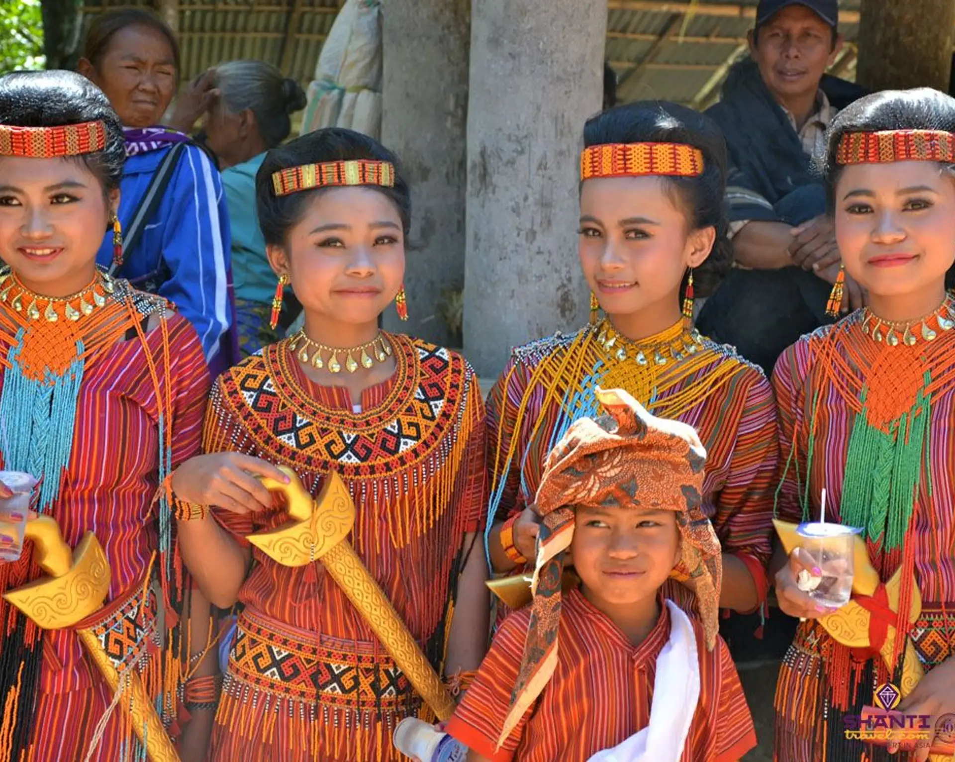 Travel in Asia - Members of the Toraja ethnic group in Sulawesi, Indonesia, wearing traditional attire