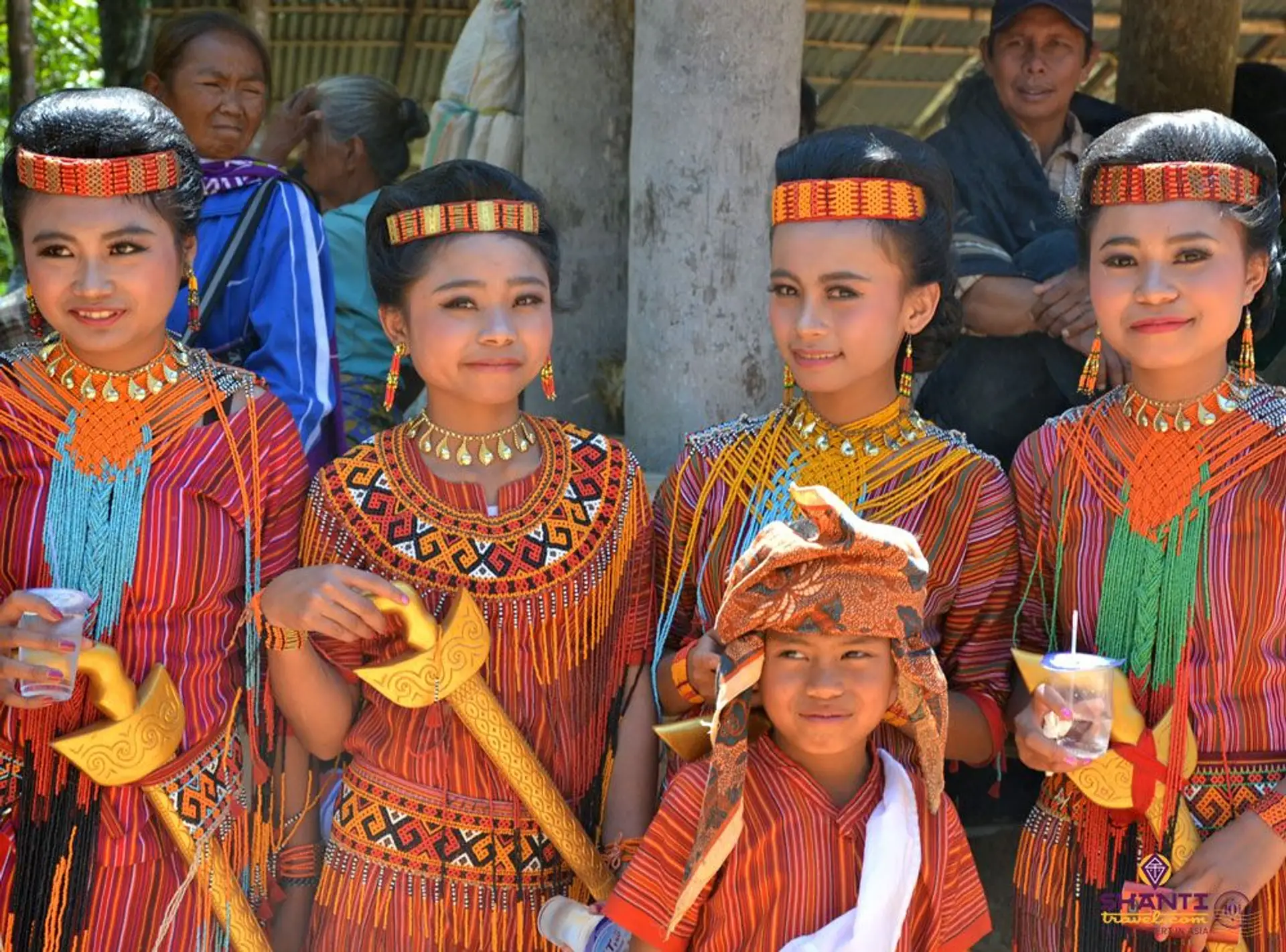 Travel in Asia - Members of the Toraja ethnic group in Sulawesi, Indonesia, wearing traditional attire