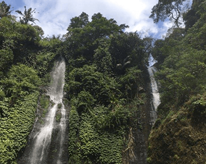 Travel in Asia - Sekumpul and Fiji Waterfalls complex in Bali, Indonesia
