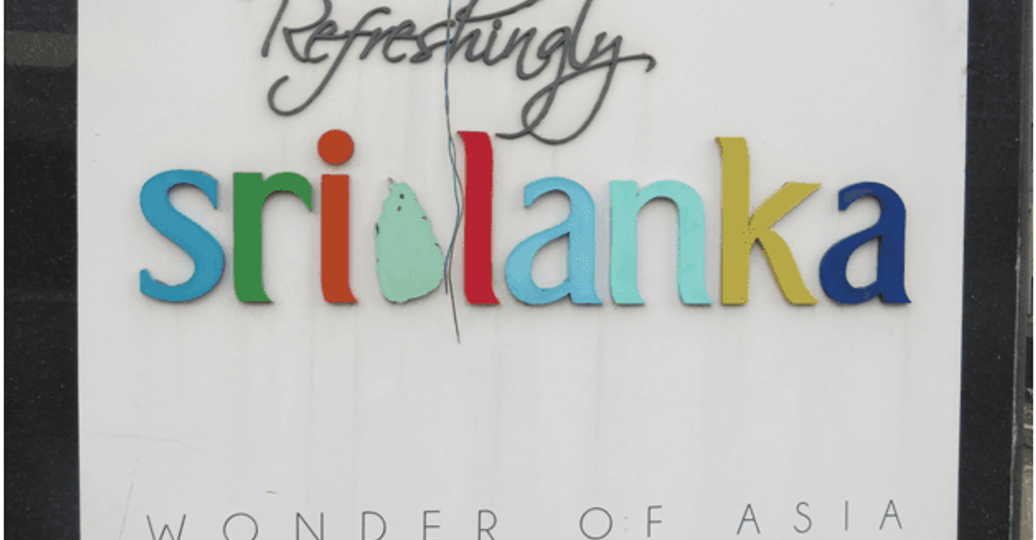 Travel in Asia - A tourism sign in Sri Lanka