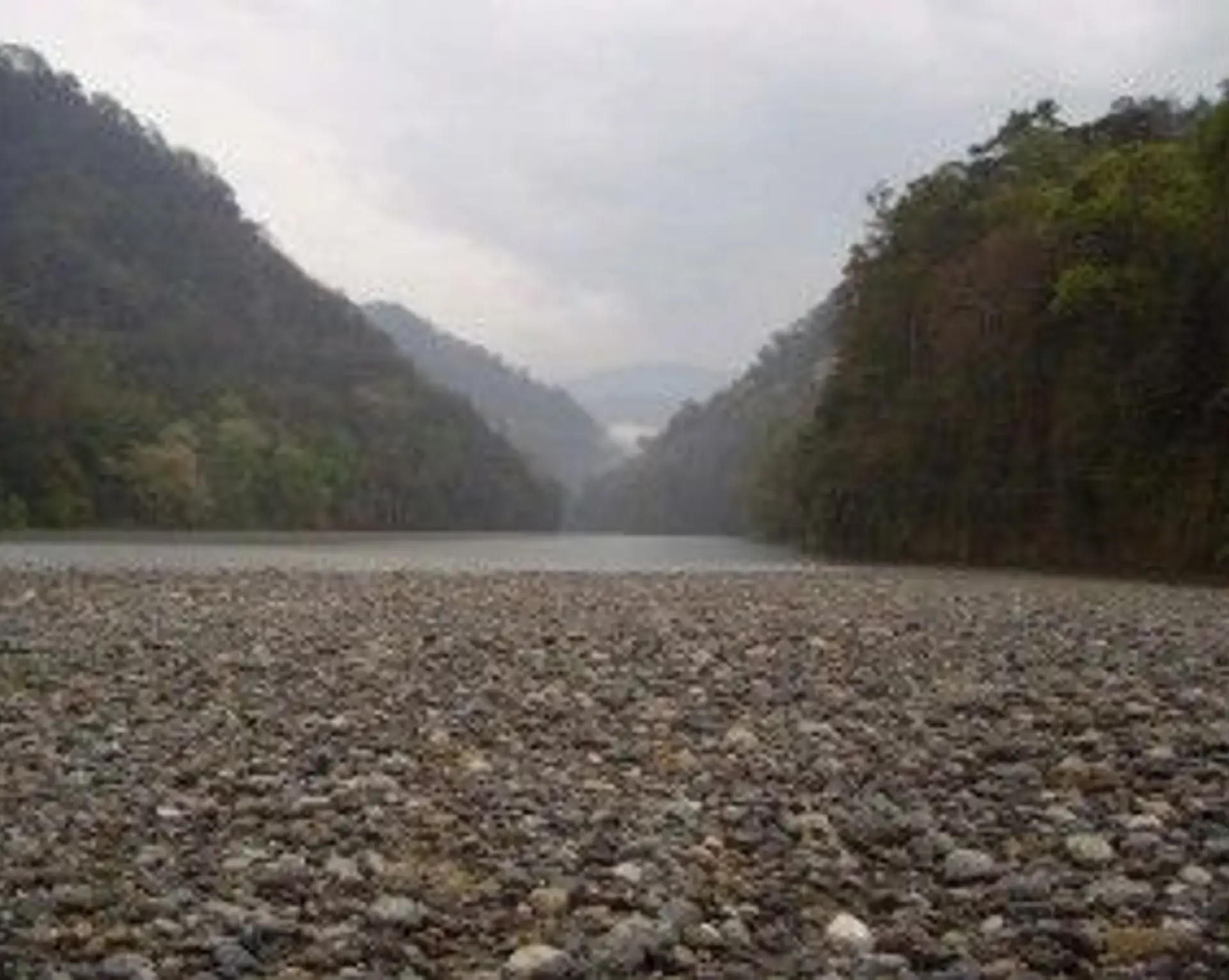 Travel in Asia - Stoney riverbed at the confluence of the Teesta and Rangeet rivers in North Bengal, India