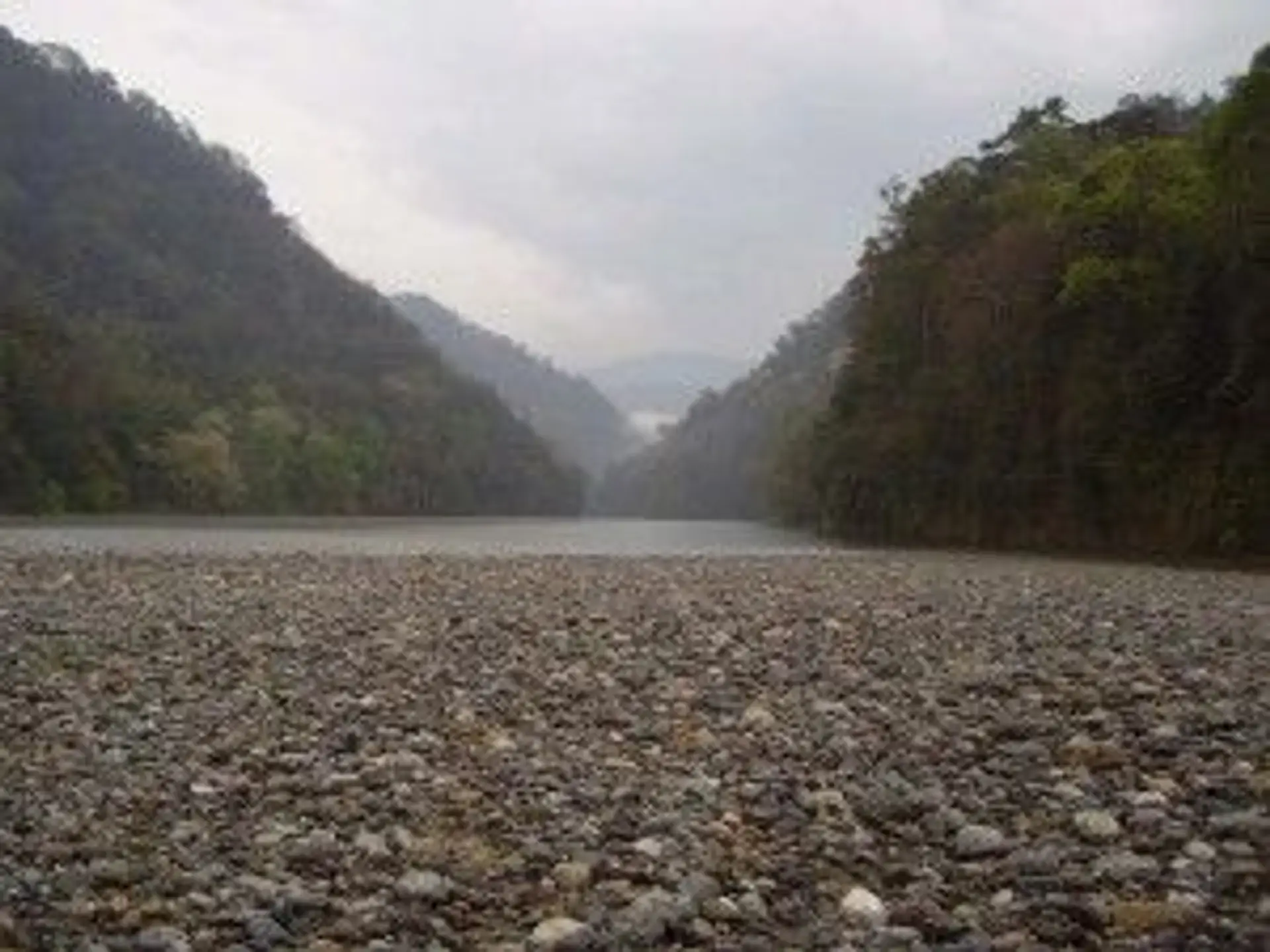 Travel in Asia - Stoney riverbed at the confluence of the Teesta and Rangeet rivers in North Bengal, India
