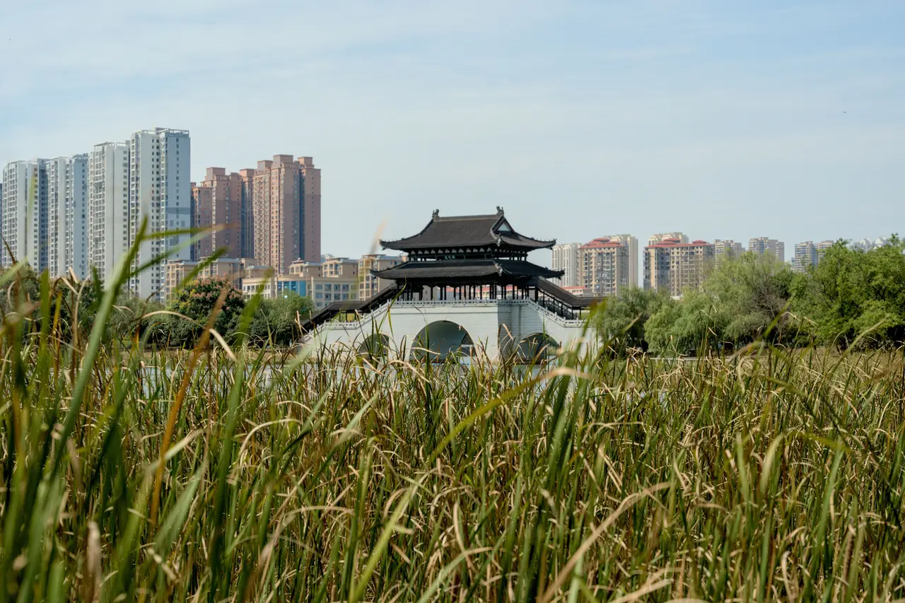Voyage en Chine - Temple entouré de verdure à Xiangtan