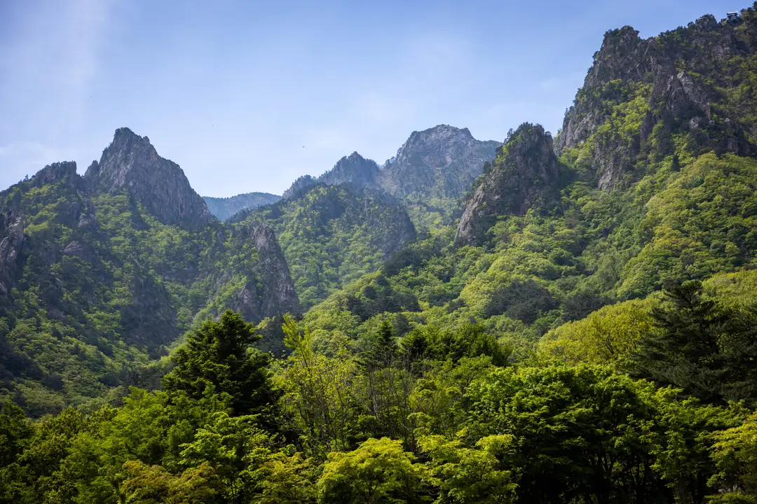 Voyage en Corée du Sud - Les magnifiques montagnes du parc de Seoraksan.