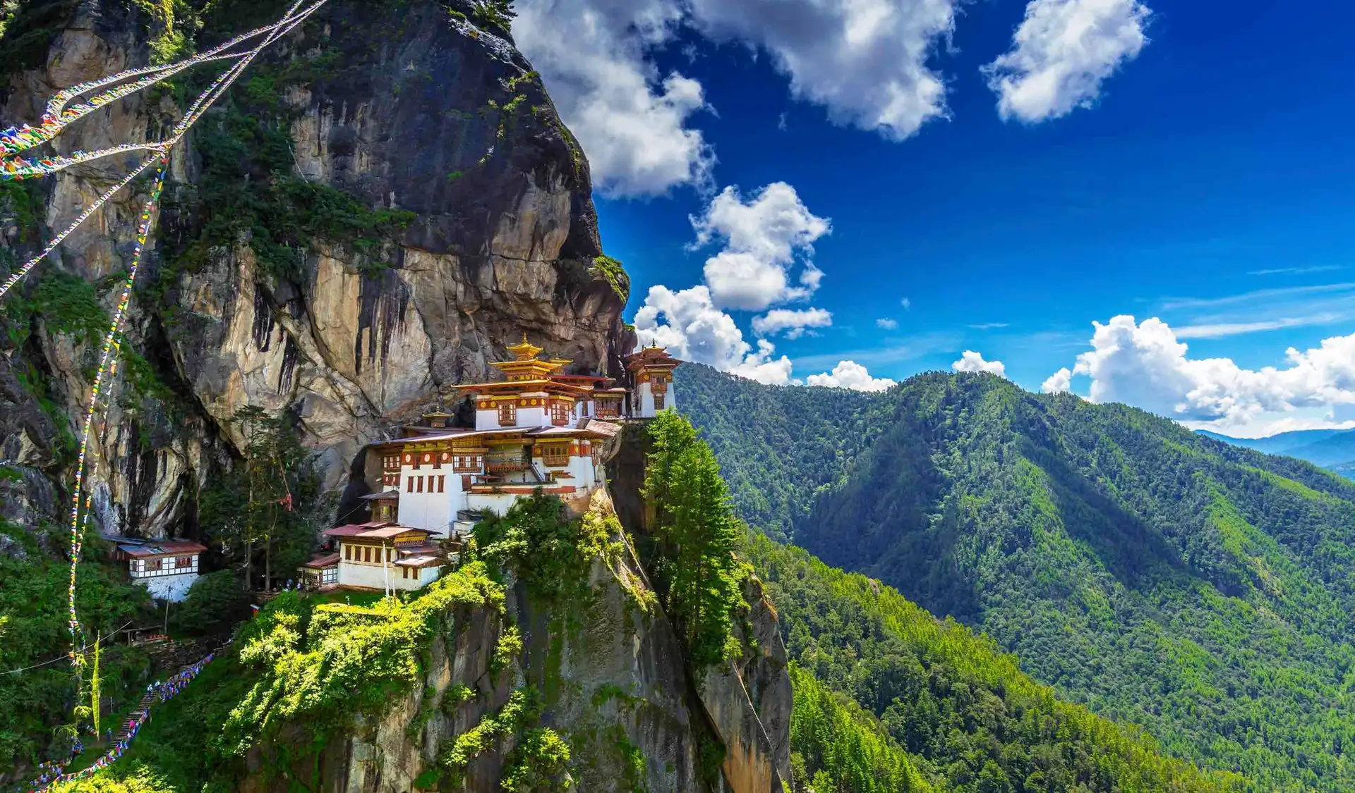 Travel in Asia - Tiger's Nest cliffside monastery in Bhutan