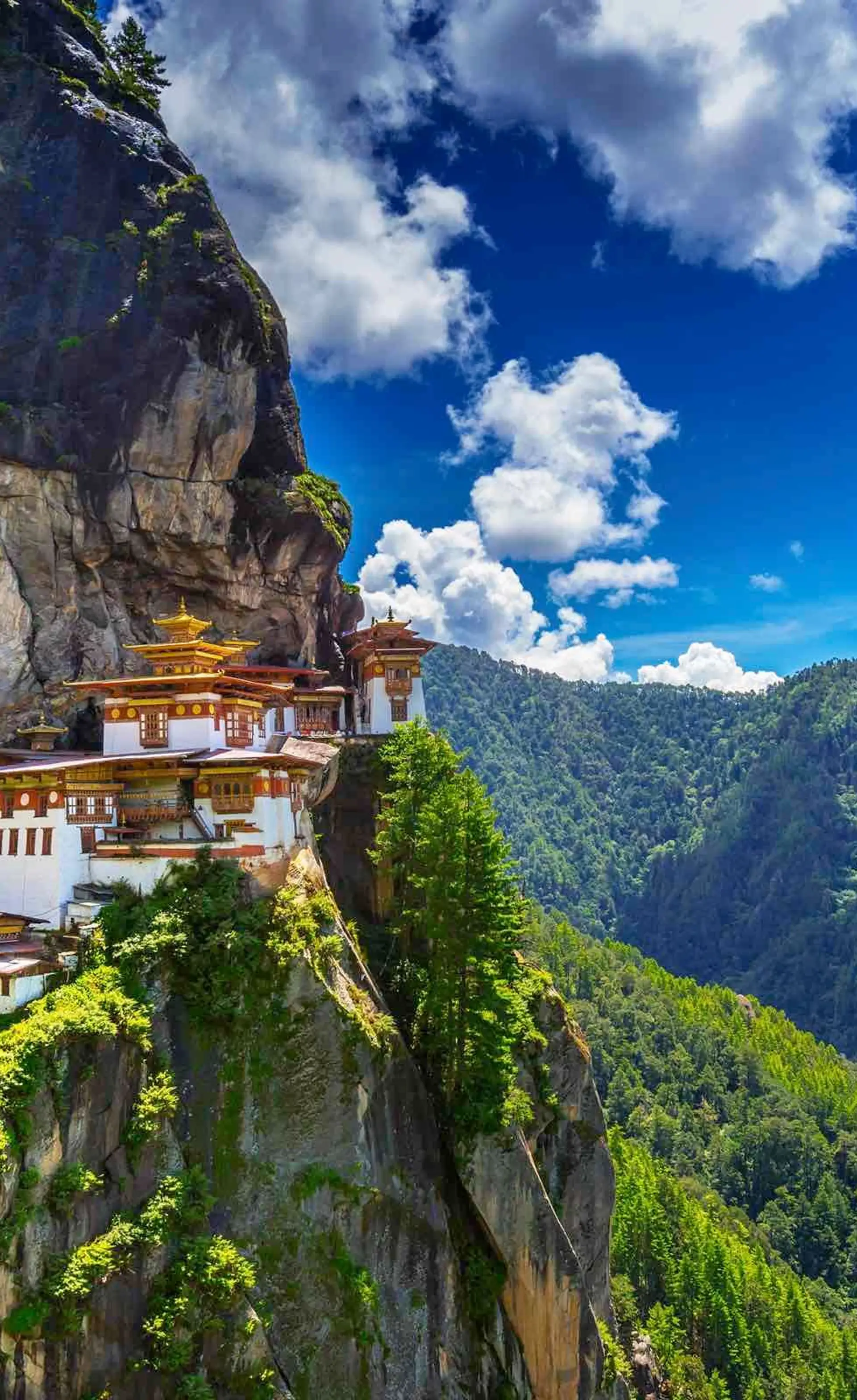 Travel in Asia - Tiger's Nest cliffside monastery in Bhutan