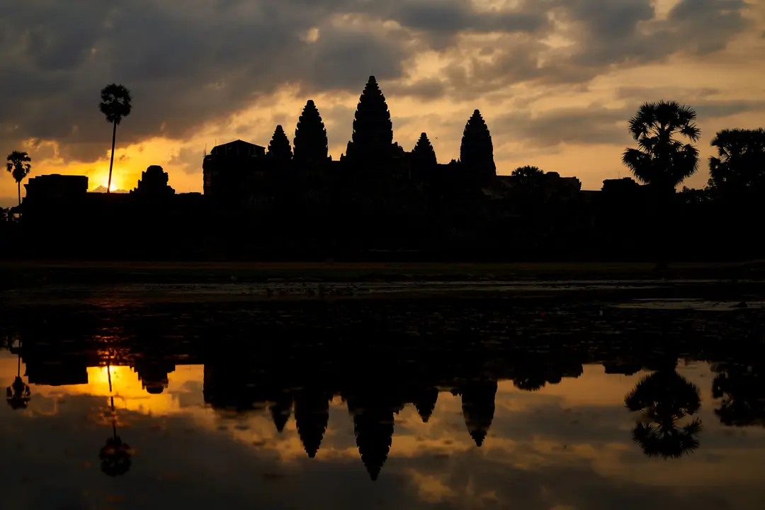 Les temples d'Angkor au lever du soleil