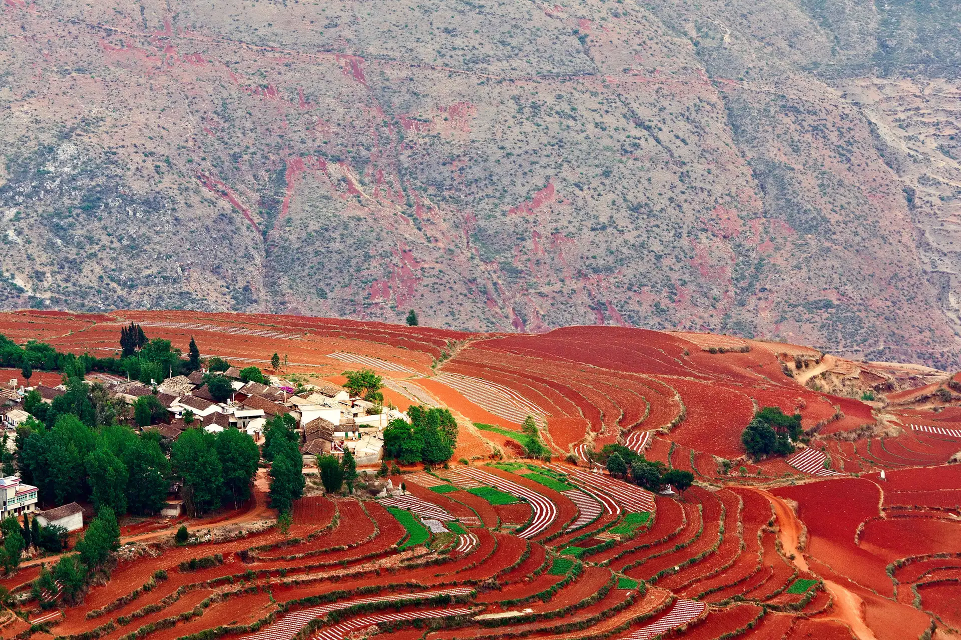 Chine terres rouges