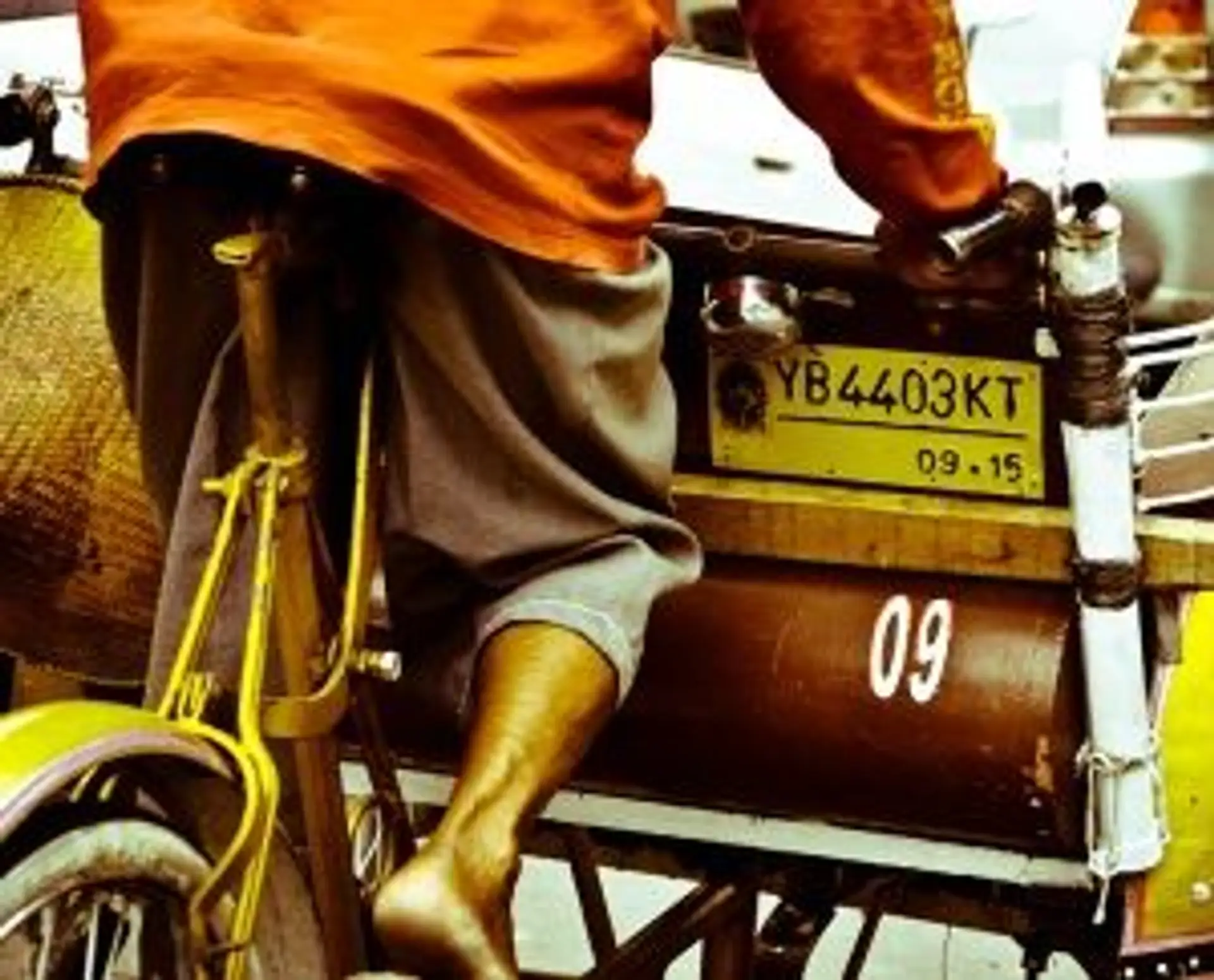 Travel in Asia - A person driving an Indonesian cycle rickshaw