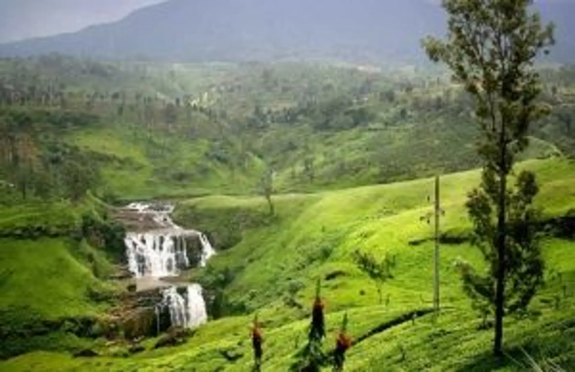 Travel in Asia - St. Clair's Falls in the Nuwara Eliya District of Sri Lanka