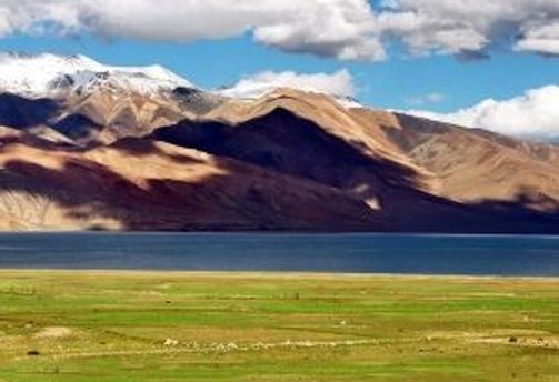 Travel in Asia - Tso Moriri, a high-altitude lake located in the Changthang Plateau of Ladakh, India