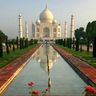 Travel in Asia - Classic view of the Taj Mahal in North India