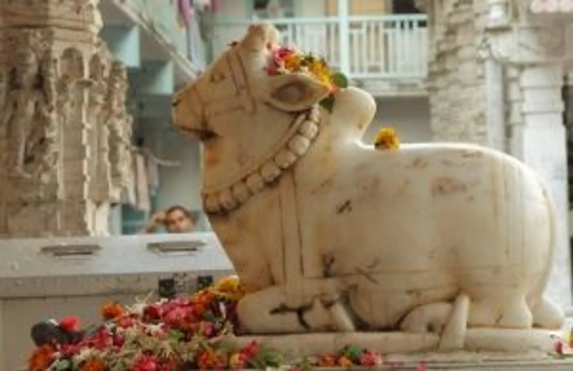 Voyage en Inde - Sculpture de Nandi, taureau sacré
