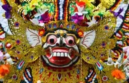 Travel in Asia - A a traditional Balinese Barong mask