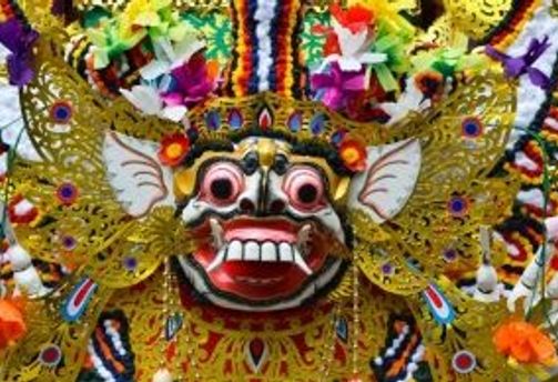 Travel in Asia - A a traditional Balinese Barong mask