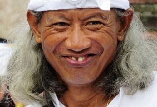 Travel in Asia - Older man with white hair smiling