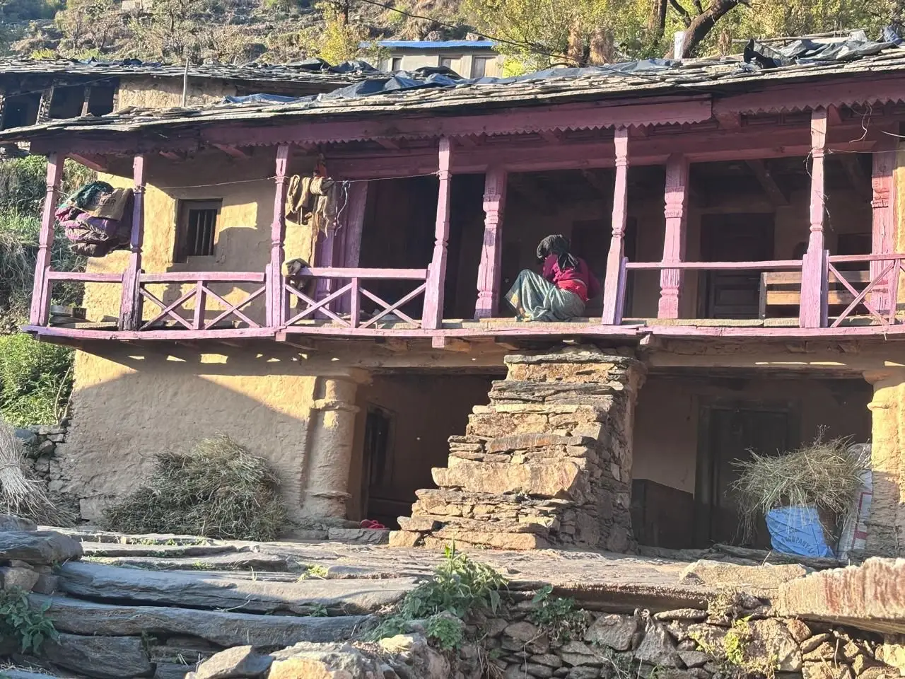 Un village typique indien dans le nord du pays 