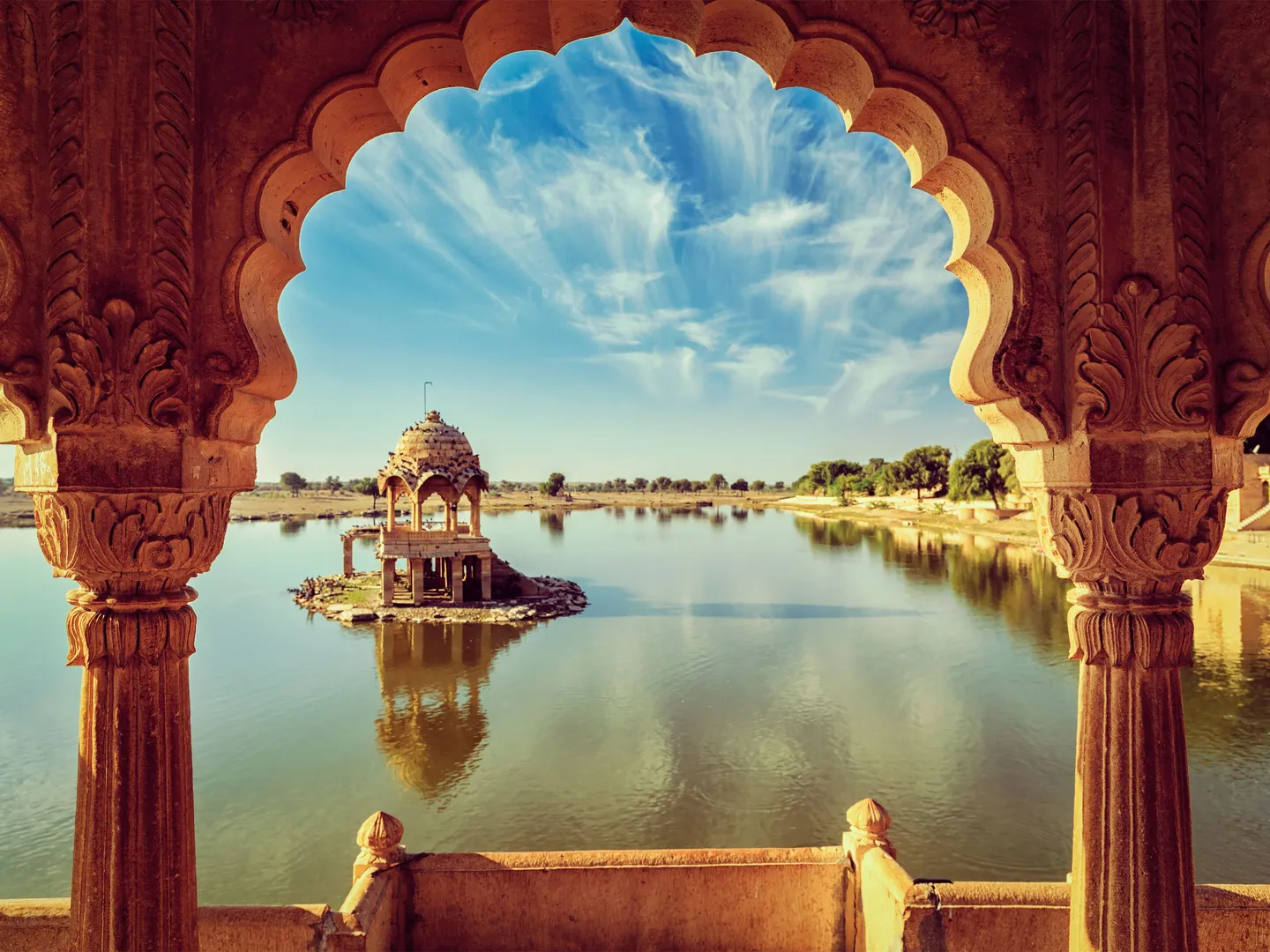 voyage en Inde, Gadi Sagar, point de repère indien au Rajasthan