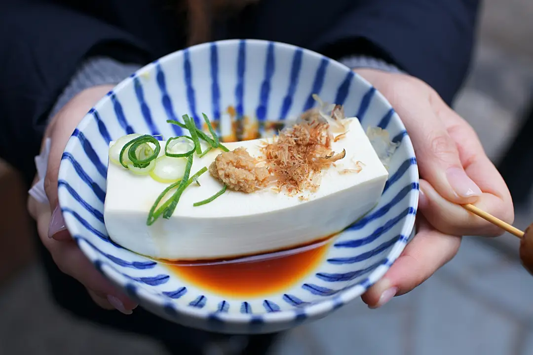 Assiette de tofu japonais