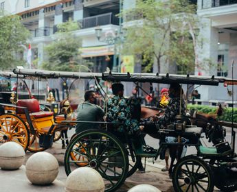 Tuk tuk à Yogyakarta