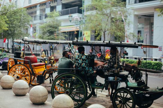 Tuk tuk à Yogyakarta