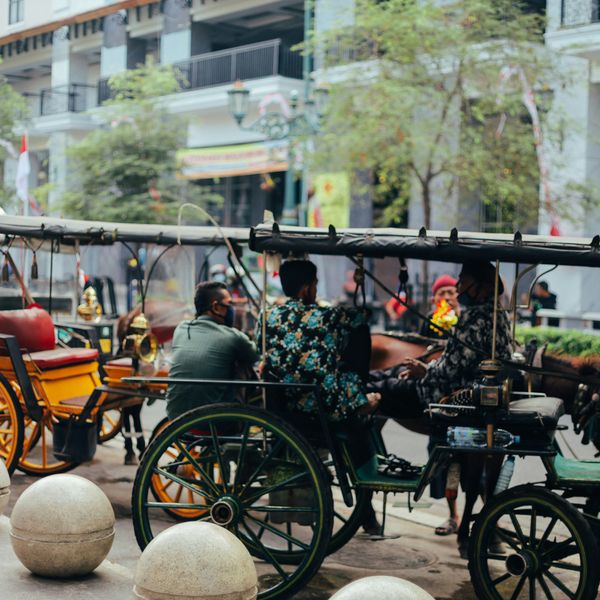 Tuk tuk à Yogyakarta