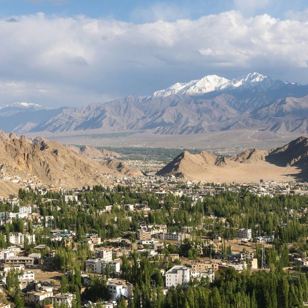 Vue de Leh au Ladakh avec Shanti Travel