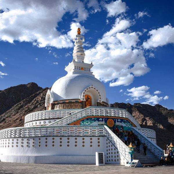 Shanti Gompa à leh au Ladakh avec Shanti Travel
