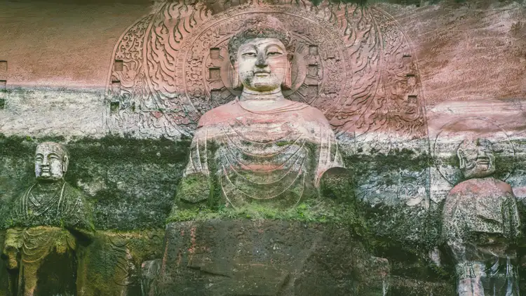 Voyage en Chine - Statue Lingbo Huang Leshan
