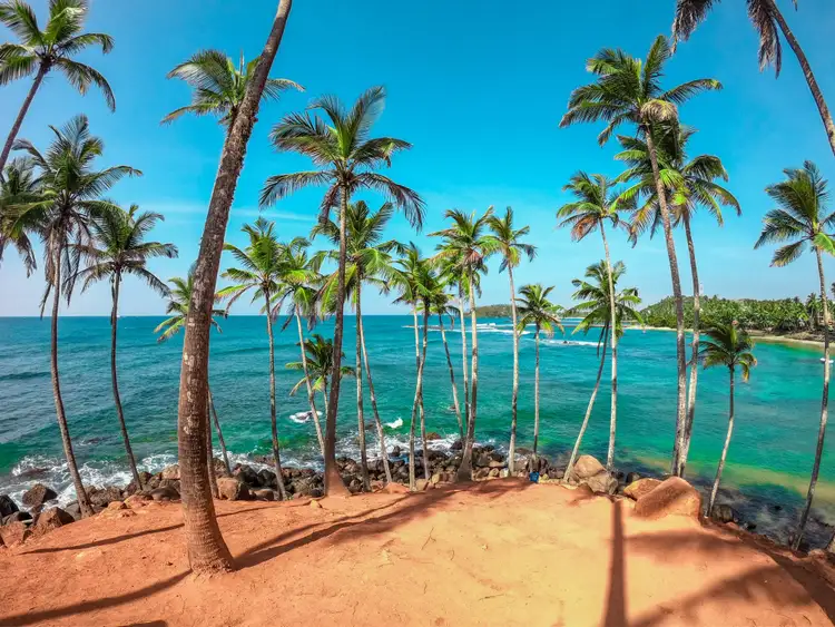 plage de Mirissa au Sri Lanka avec Shanti Travel