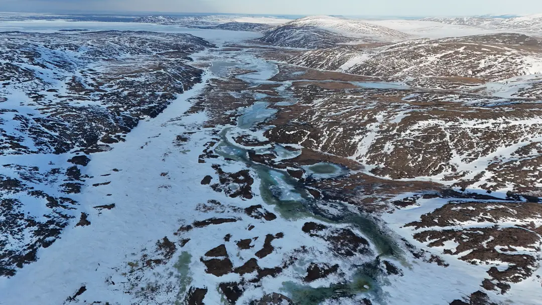 Paysages du Nunavik, région située dans le nord du Québec.