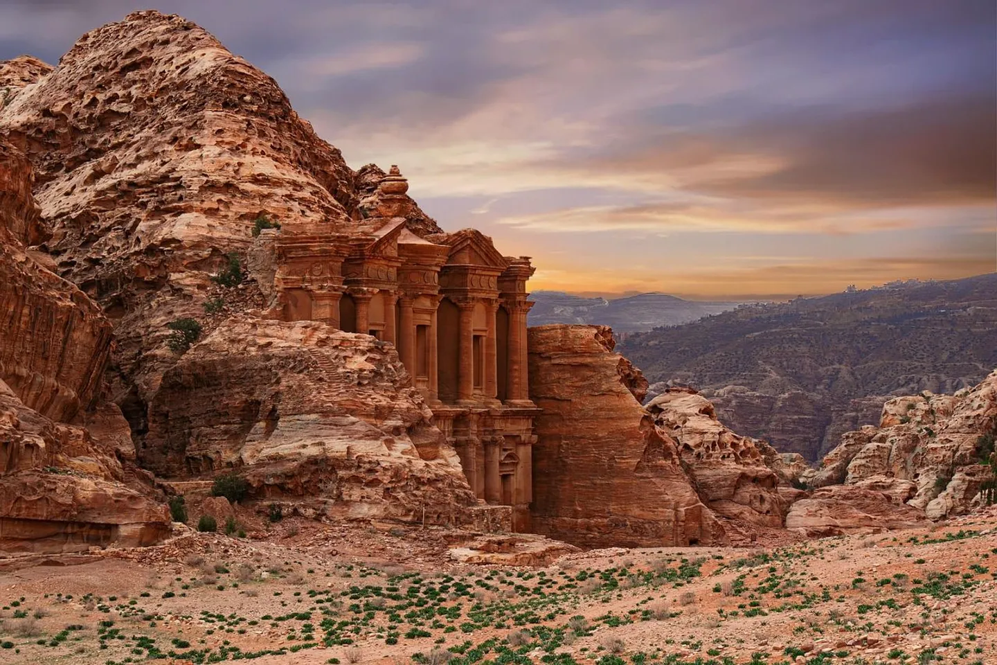 Coucher de soleil sur Petra