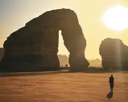 Tombeaux nabatéens sculptés dans la roche sur le site archéologique de Hegra à Al-Ula en Arabie Saoudite
