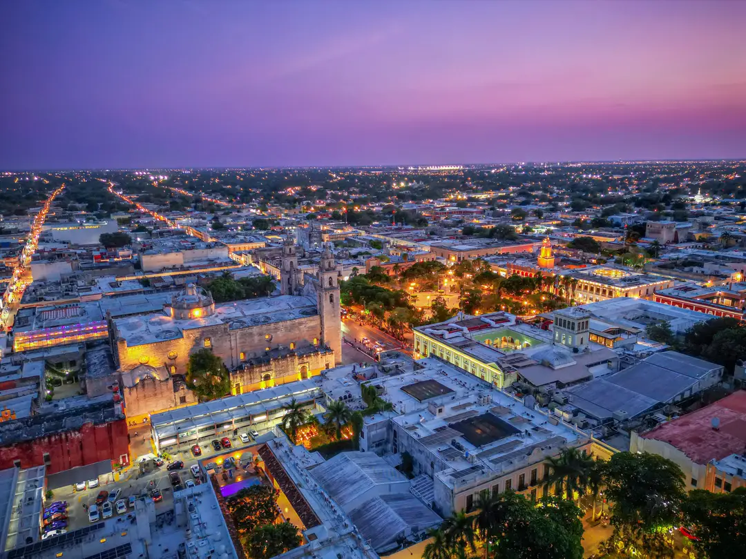 Vue nocturne de Valladolid