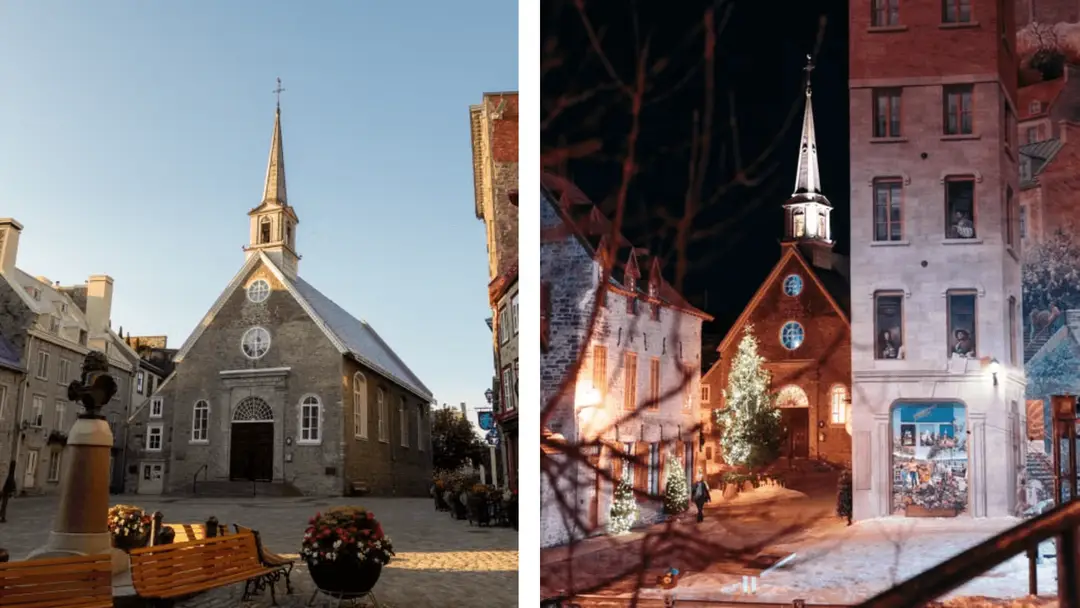 Place-Royale, dans le Vieux-Québec.