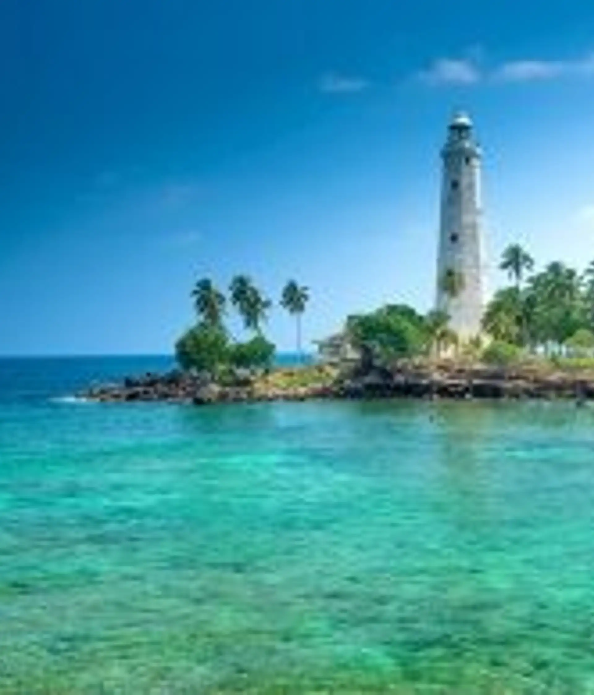 Travel in Asia - The Dondra Head Lighthouse at Galle Fort in Sri Lanka