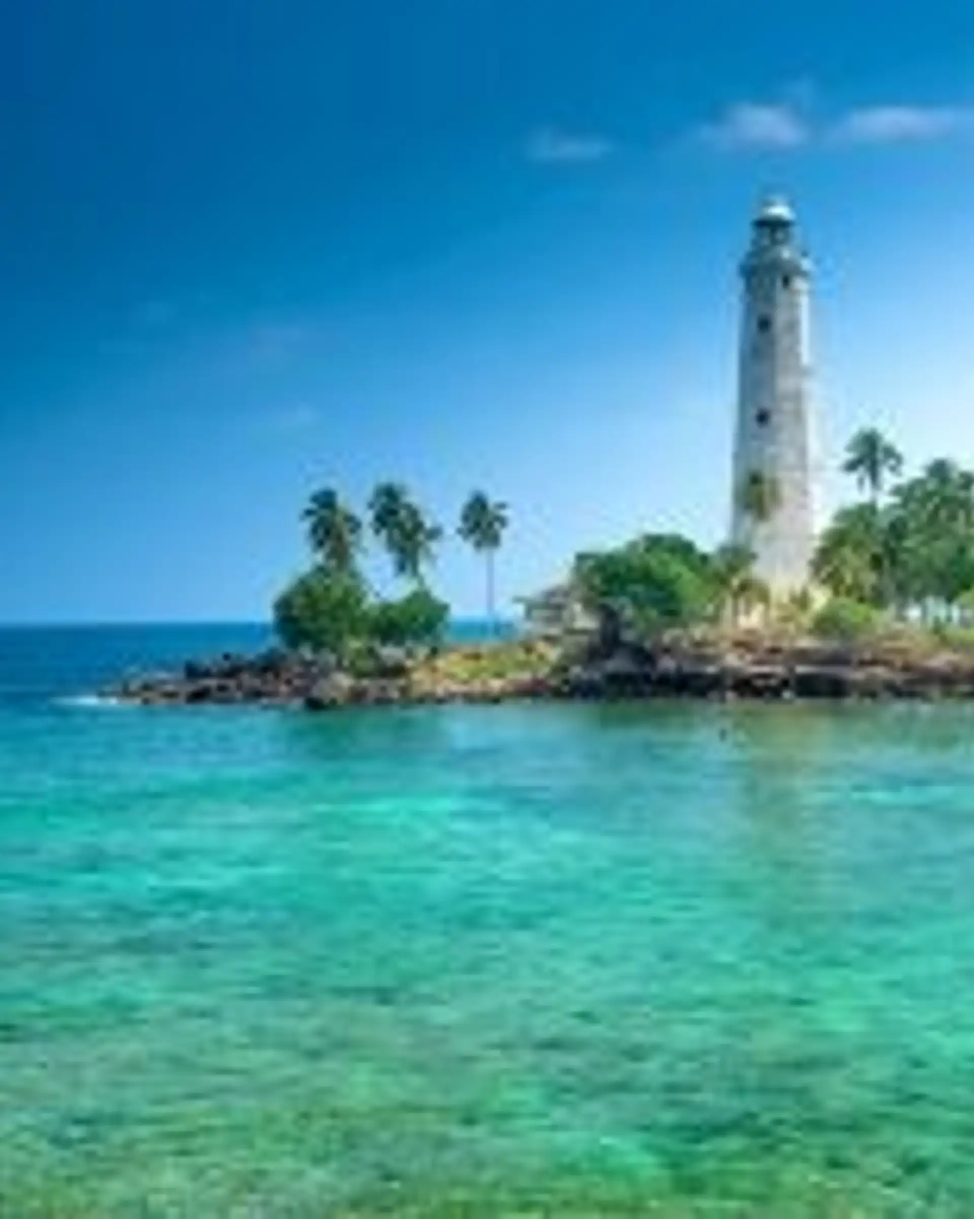 Travel in Asia - The Dondra Head Lighthouse at Galle Fort in Sri Lanka