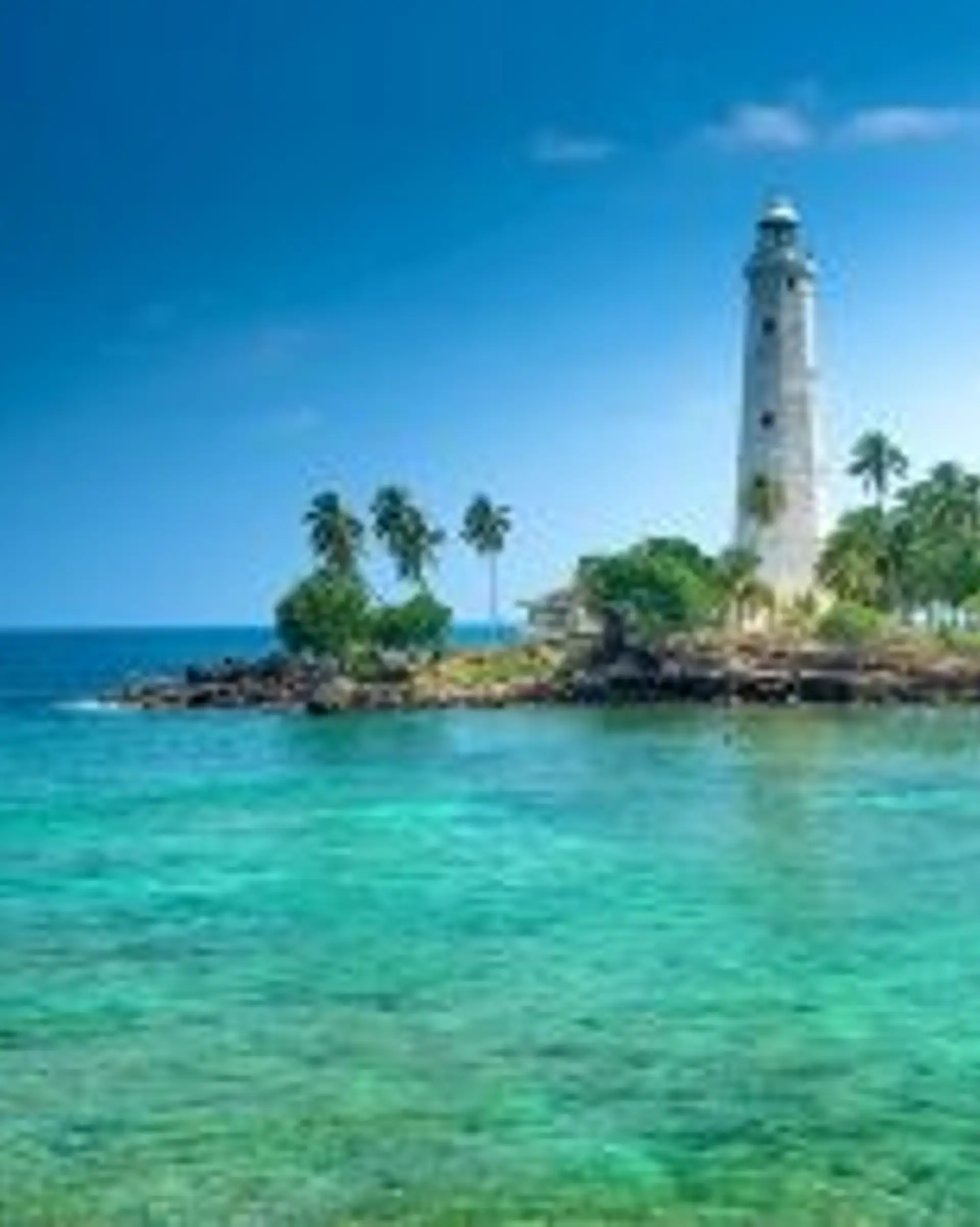 Travel in Asia - The Dondra Head Lighthouse at Galle Fort in Sri Lanka